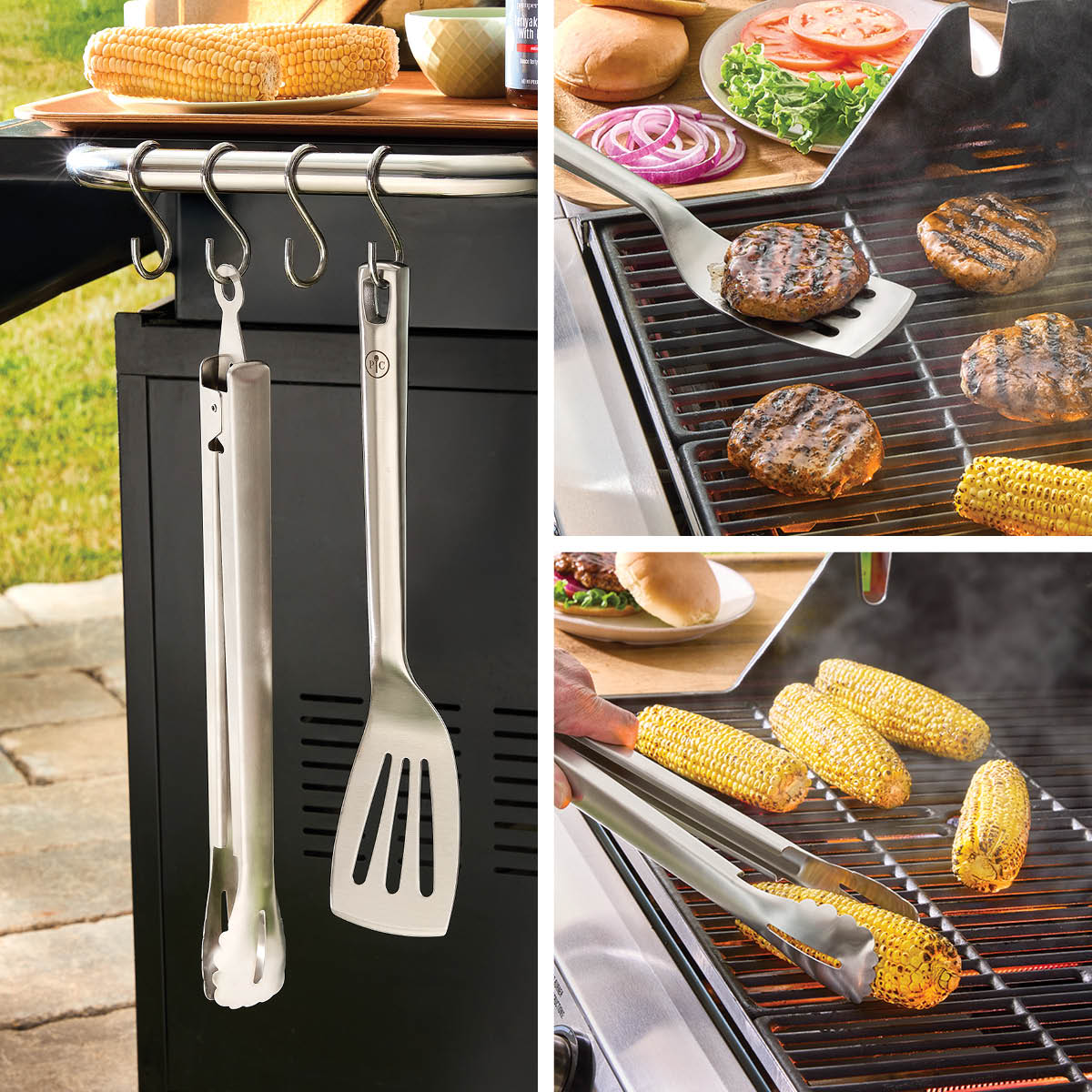 Barbecue Tongs & Spatula Set - Image 3