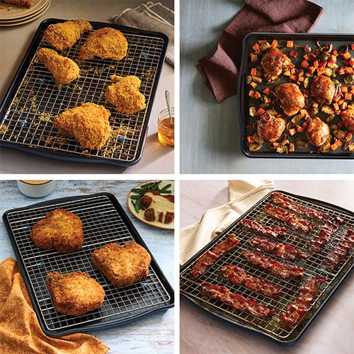 Brilliance Nonstick Half Sheet Pan With Rack - Image 3