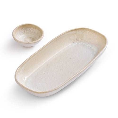 Long Platter & Sauce Cup Set - Image 2