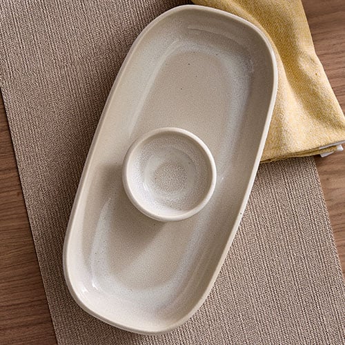 Long Platter & Sauce Cup Set - Image 4