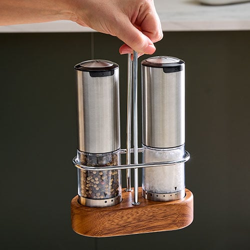 Electric Salt & Pepper Grinder Set - Image 4