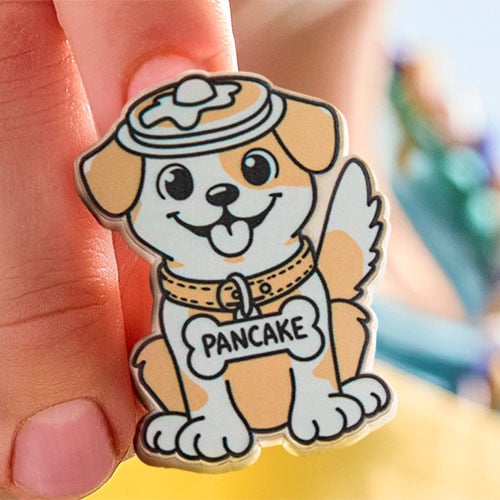 Pancake the Puppy Pin