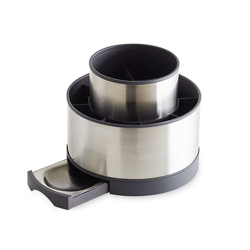 Stainless Steel Rotating Utensil Holder - Image 2